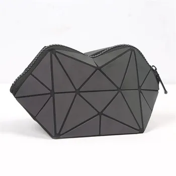 

2020 High Quality PU Bao Make Up Clutch Women Shell Evening Bags Geometric Fold Over Clutches Purses Party Hand Bag Black