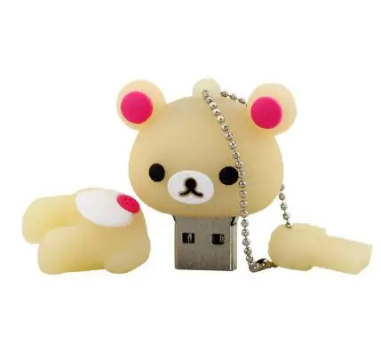 Милый флеш-накопитель Rilakkuma Bear стиль USB флеш-накопитель карта памяти U диск 4 ГБ 8 ГБ 16 ГБ 32 ГБ 64 Гб 128 Гб - Цвет: G