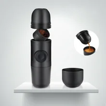 25% ручные кофеварки, Мини Портативная кофемашина, капсулы, кофе и чай, инструмент для путешествий, дома, мини кофейник с фильтром, чашка