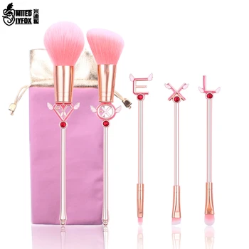 

2 Colors EXO LOVE Makeup Brushes Set Pink Soft Synthetic Hair Powder Foundation Eyeshadow Eyebrow Cosmetics Make Up Brushes