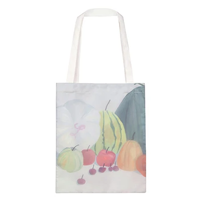 YIZISToRE оригинальные женские сумки на плечо из органзы портативные сумки для путешествий летом серия времени 3 стиля(Fun kik - Цвет: fruits bag