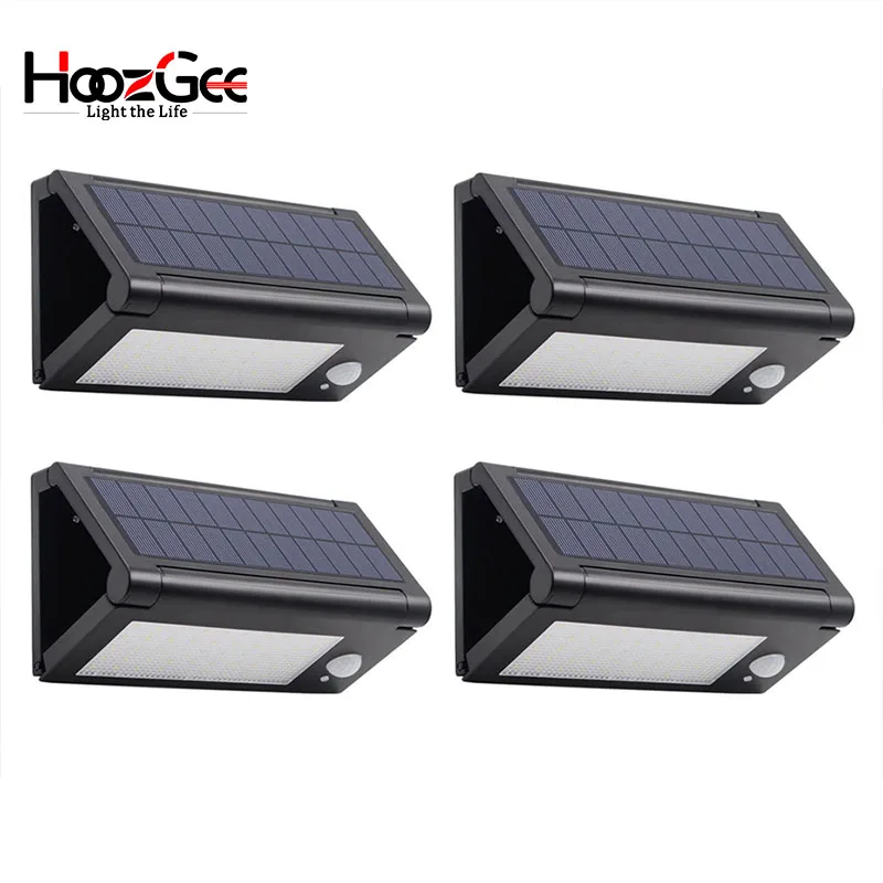 HoozGee Solar Motion Sensor Wandlamp Outdoor 32 LED Super Heldere Linghting Loopbrug Yard Beveiliging Straat Lamp