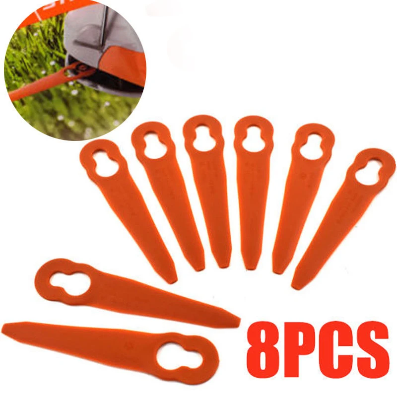 

8pcs Replacement Plastic Cutter Blade for Stihl PolyCut 2-2 Lawnmower Trimmer Plastic Cutters