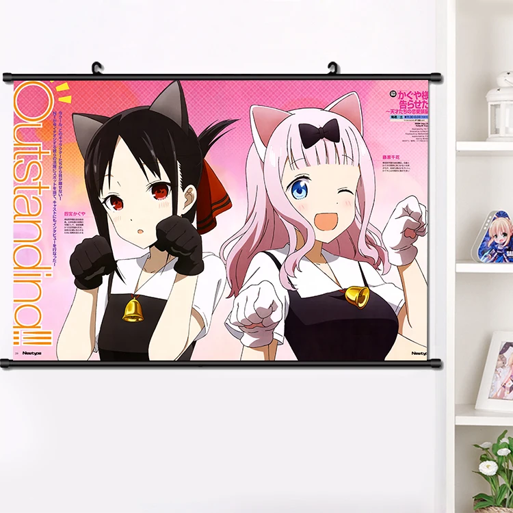 Японское аниме Kaguya sama: Love Is War Shinomiya настенный свиток для манги семейное украшение