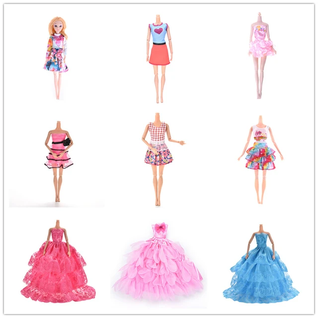 Apto discreción Opinión Muchos estilos ropa para vestir muñecas ropa elegante encaje Multi capas  boda Vestido para muñeca Barbie lujo Floral muñecas Accesorios - AliExpress