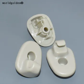 

worldgolden 100pcs plastic clip ABS Coffee Sun Visor Retainer for GM for bmw