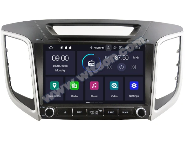 

9" Octa-Core Android 9.0 Pie OS Car DVD Multimedia Navigation GPS Radio for Hyundai ix25 2014-2017 & Hyundai Creta 2014-2017