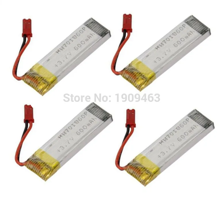 4PCS UDI U817A U818A V959 V929 V222 S032 H07N H07NC H07NL GRC Quadricopter Spare Parts Battery 3.7V 600mAh | Игрушки и хобби