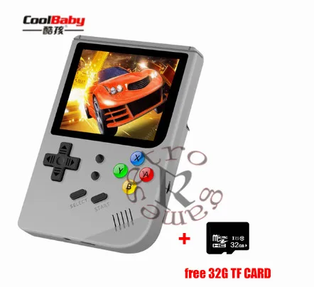 Серый New Retro Game 300, RG300,16G internal, 3inch portable video game console,Tony system retro handheld game player - Цвет: Серый