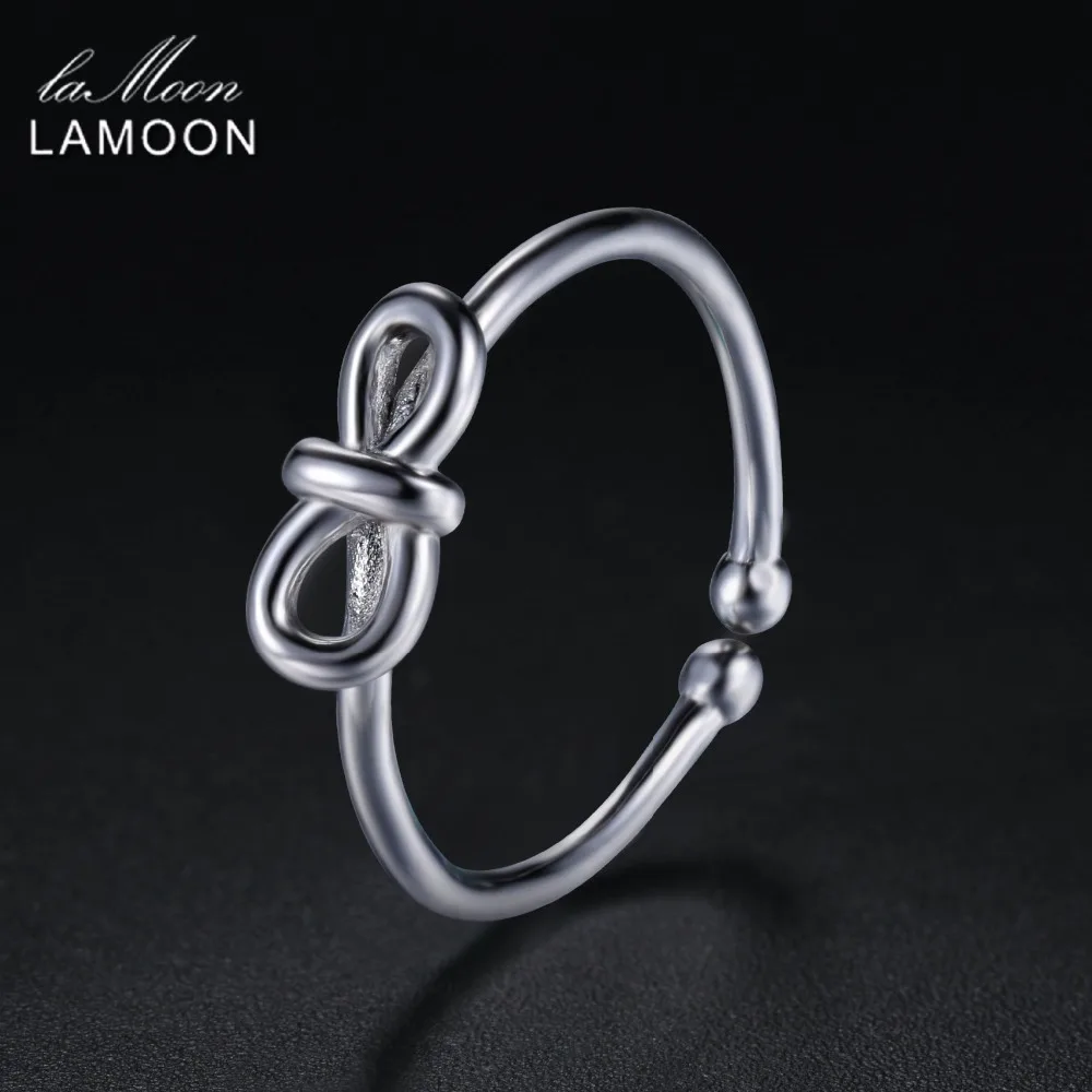 LAMOON 2018 New Lovely Cat Ears 925-Sterling-Silver Adjustable Rings S925 Fine Jewelry for Women Girls Gift Anti Allergy LMRY061
