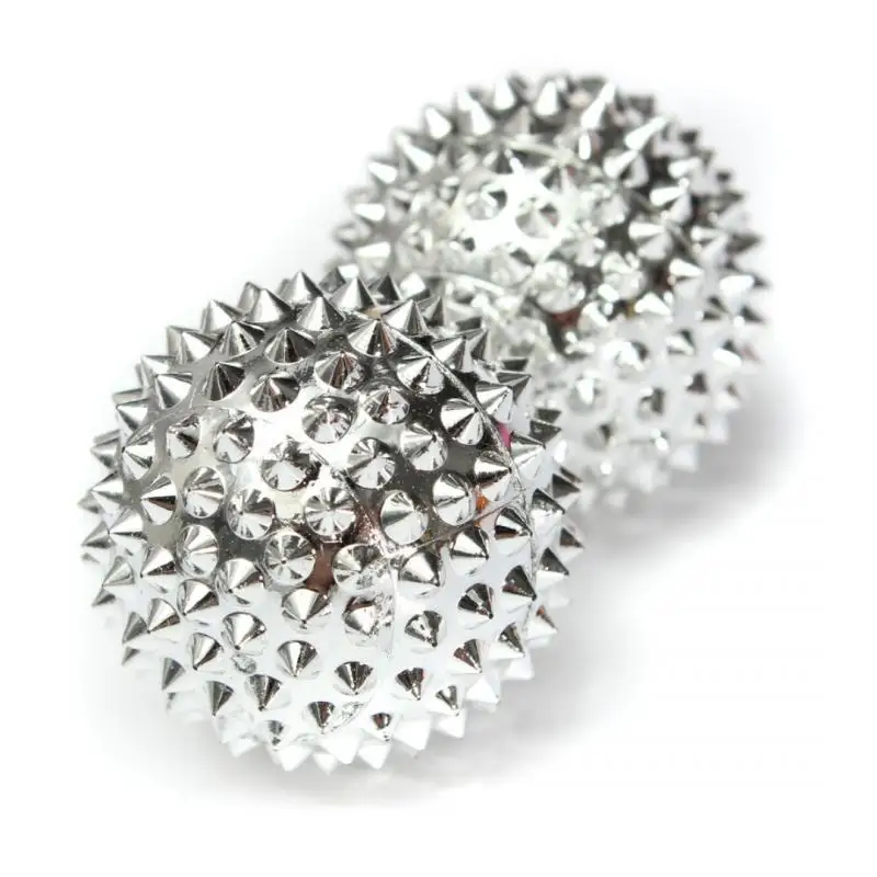 2PCS=1PAIR Magnetic hand Palm Acupuncture Ball Pain Relief Massage Stimulation Needle