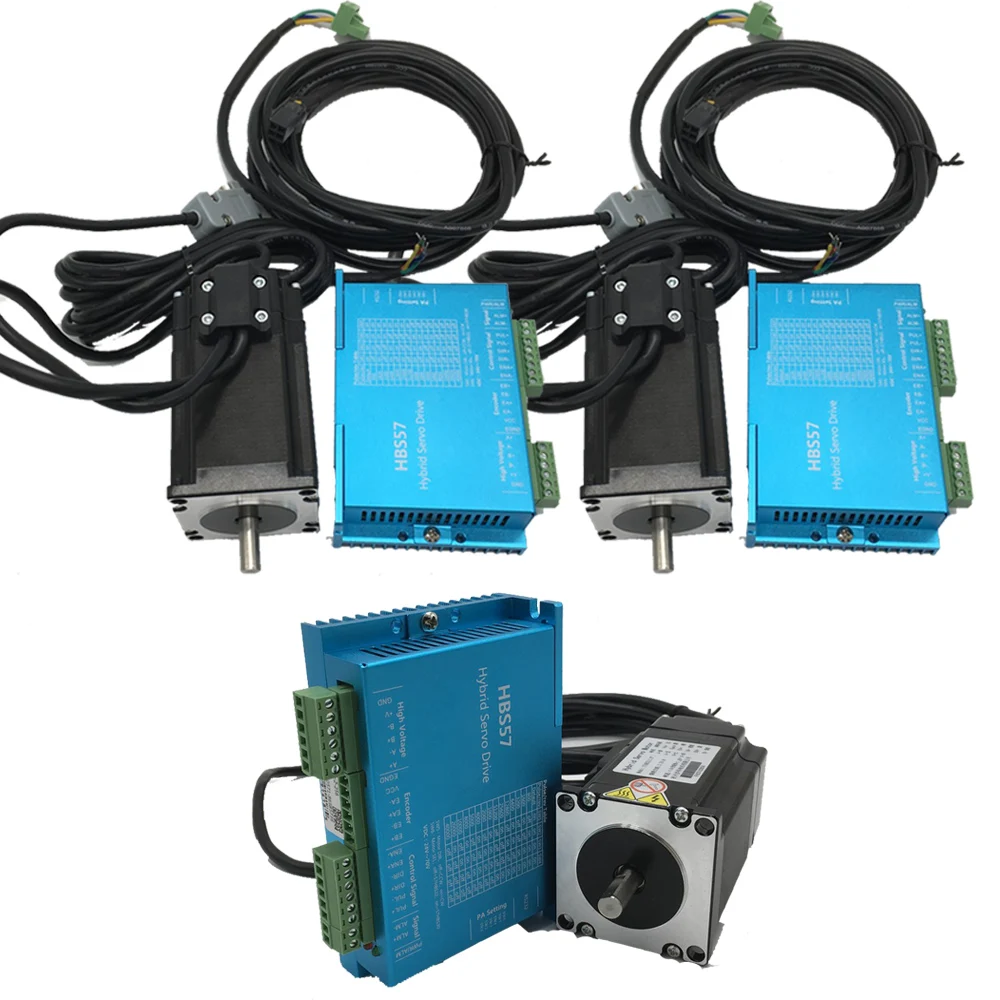 

3PCS Nema23 Closed Loop Stepper Motor 2.2N.m 4 wires 285Oz-in D=8mm Nema 23 2.2Nm Close Loop Stepping Motor Servo Stepper Motor