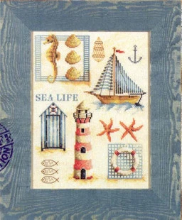 

Fishxx Cross Stitch C737scenery[The taste of the sea]cotton thread and cloth,water-soluble,100% accurate,11CT,embroidery