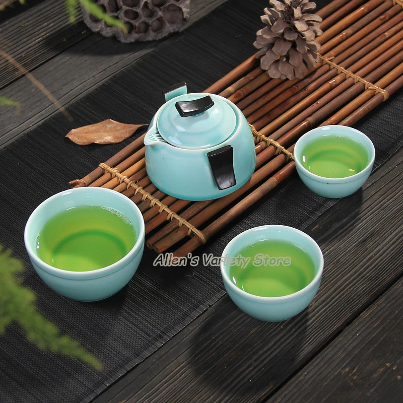 special offer on sale! pottery Celadon TeaPot Tea Cup Gaiwan,Portable Travel Tea Set,Traditional Tea Set pottery quik cup teacup special offer on sale! pottery Celadon TeaPot Tea Cup Gaiwan,Portable Travel Tea Set,Traditional Tea Set pottery quik cup teacup