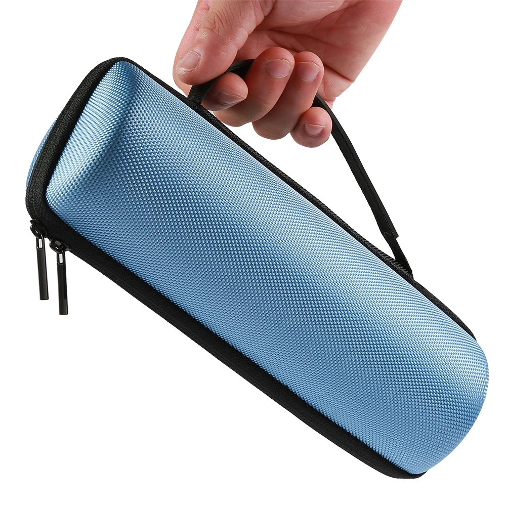 

Travel Carry Cases Pouch For JBL Flip 4 Hard EVA With Belt Shockproof Portable Speaker Outdoor Bag (blue)Only case