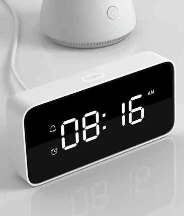 

Xiaomi Xiaoai Smart Voice Broadcast Alarm Clock ABS Table Dersktop Clocks AutomaticTime Calibration work with mi home app