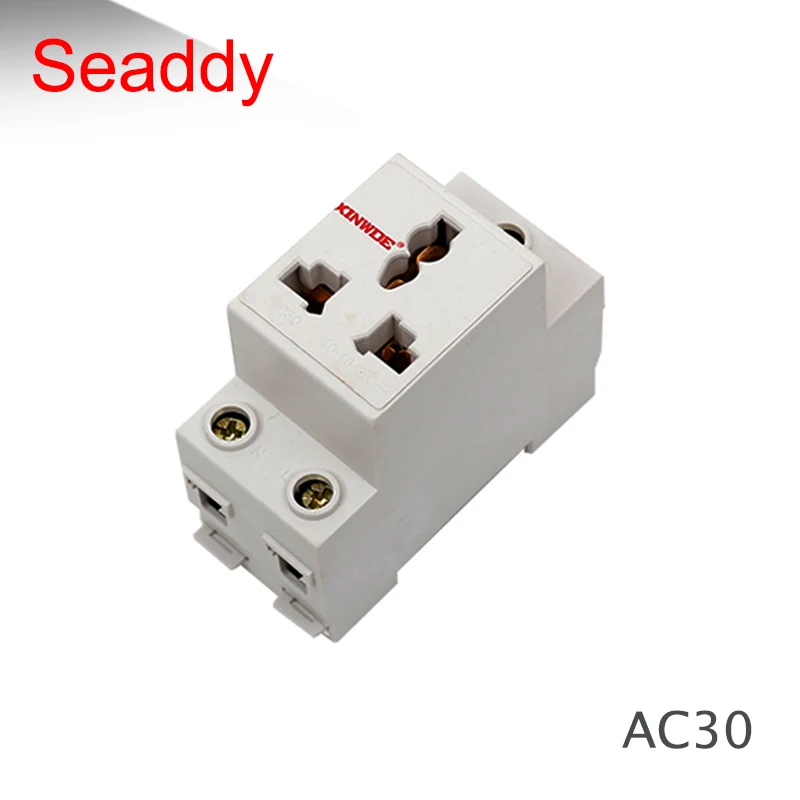 

3 Pin Plug Rail Mount AC Power ac30 Modular Socket 16A 250V AC socket Connector