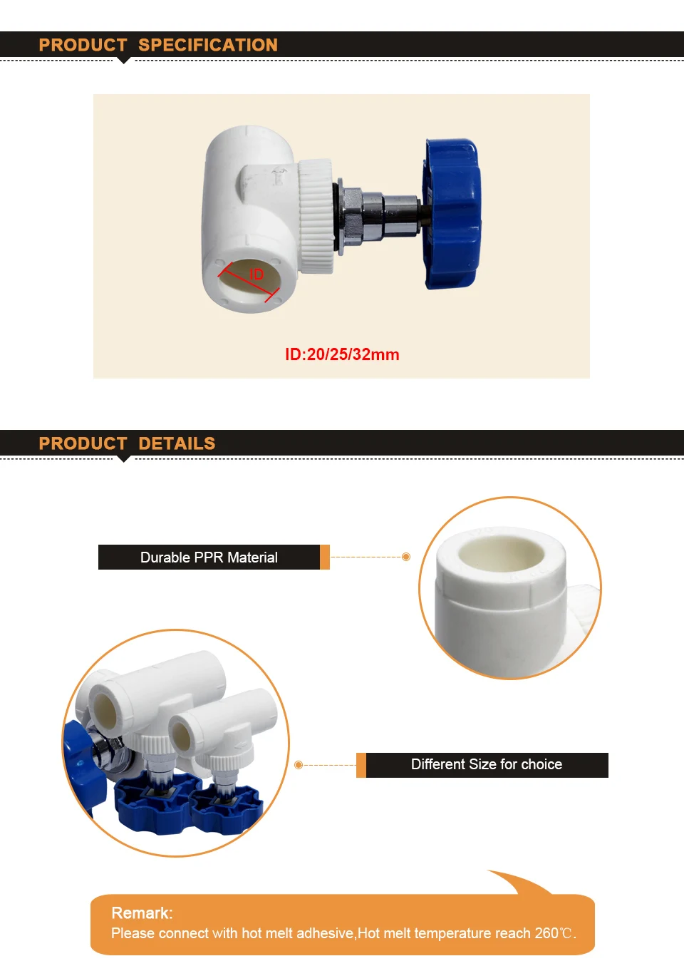PPR фитинг для водопроводной трубы с клапаном 20/25/32 мм водопроводный клапан соединения Пластик водопроводные шланги шарнира обратный клапан