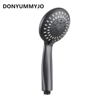 

DONYUMMYJO 1pc Spray Paint Matte Black Matte / Chrome Five Function Nozzle Massage Water Saving Hand Shower Head