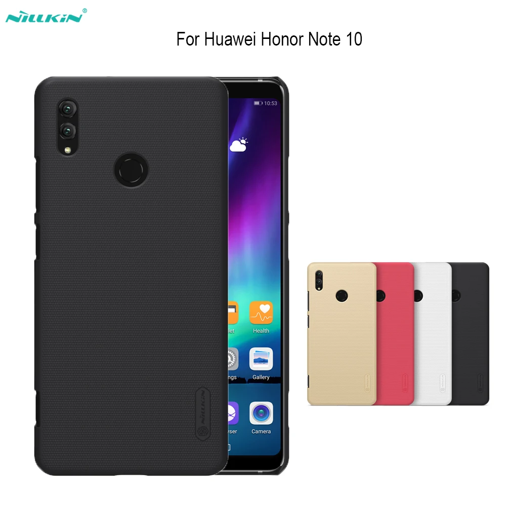 

For Huawei Honor Note 10 case Nillkin Frosted Shield Plastic Hard Back Cover Case + screen protect For Honor Note 10 Cover case