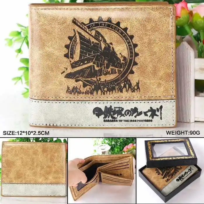 anime Koutetsujou no Kabaneri wallet men women leather pu purse short coin wallet for boys cool gift