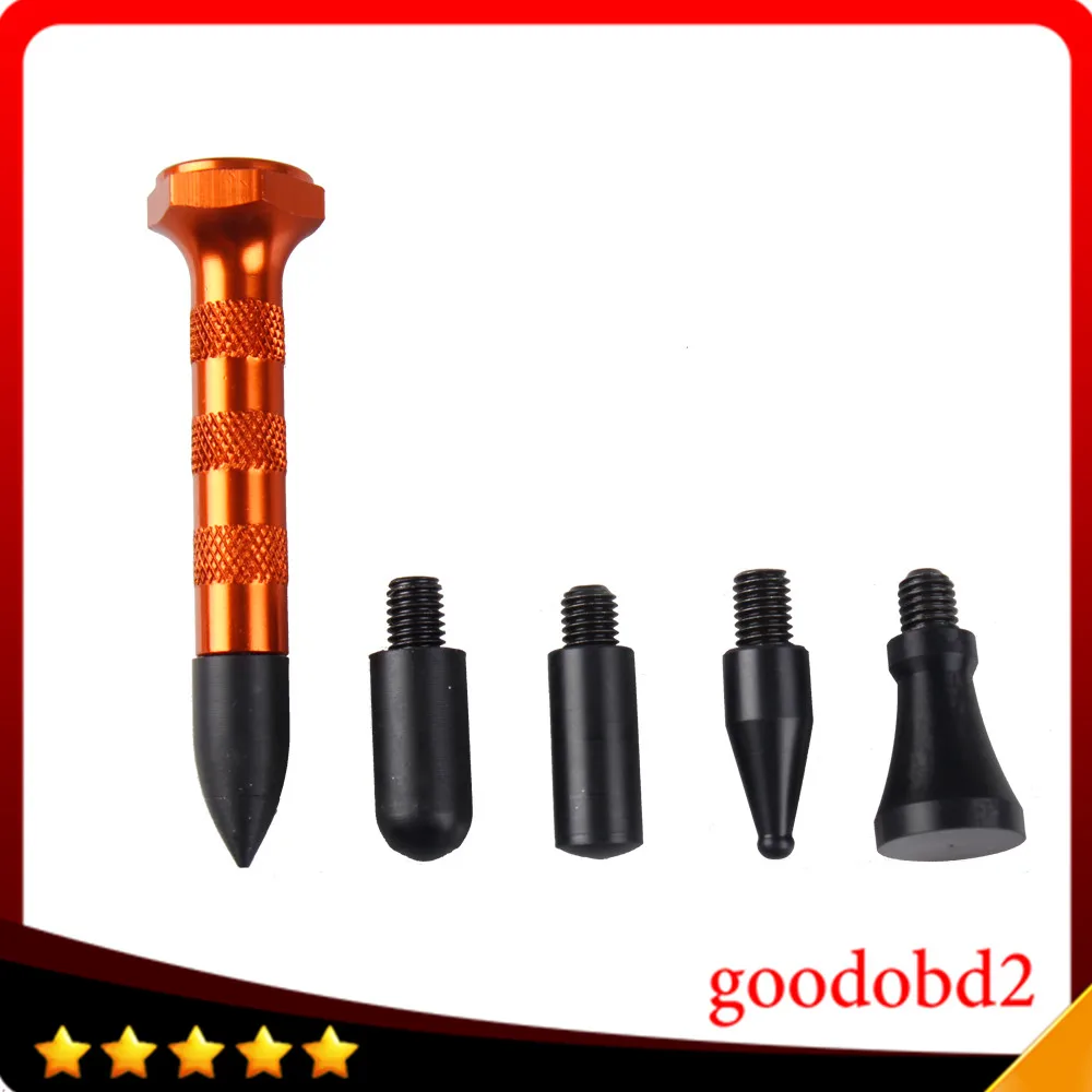 

PDR Tool Set Dent Repai KnockDown Metal Tap Down Pens With 4 Nozzles Supply Car Paintless Dent Repair Tools