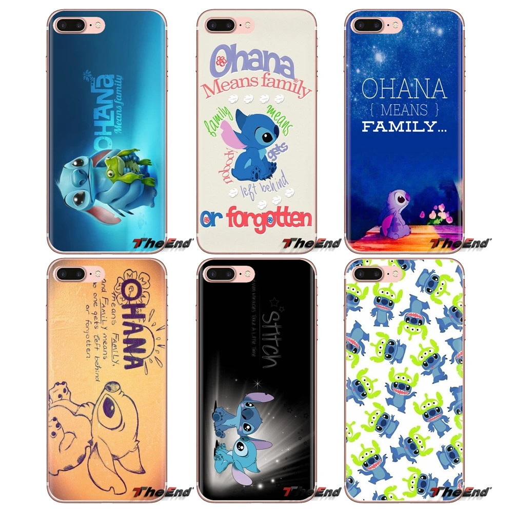 Lilo and Stitch Ohana sweety FAMIL прозрачный чехол из ТПУ для Xiaomi Redmi 4A S2 Note 3 3S 4 4X 5 Plus 6 7 6A Pro Pocophone