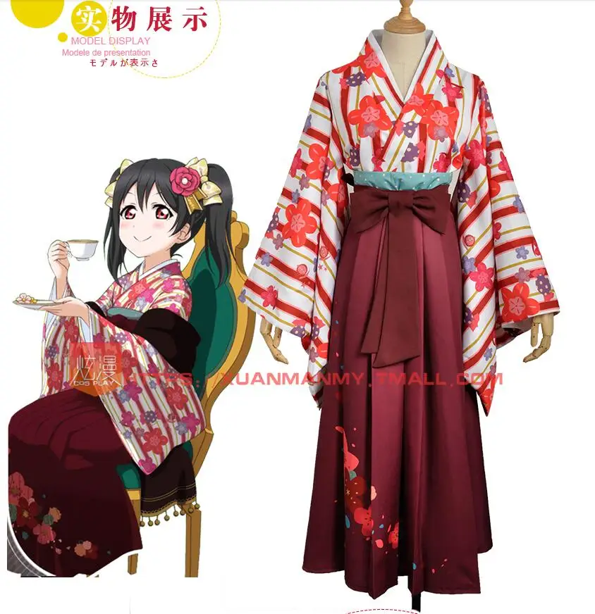 Бесплатная доставка Аниме LoveLive! Костюмы для косплея Yazawa Nico COS на Хэллоуин милое