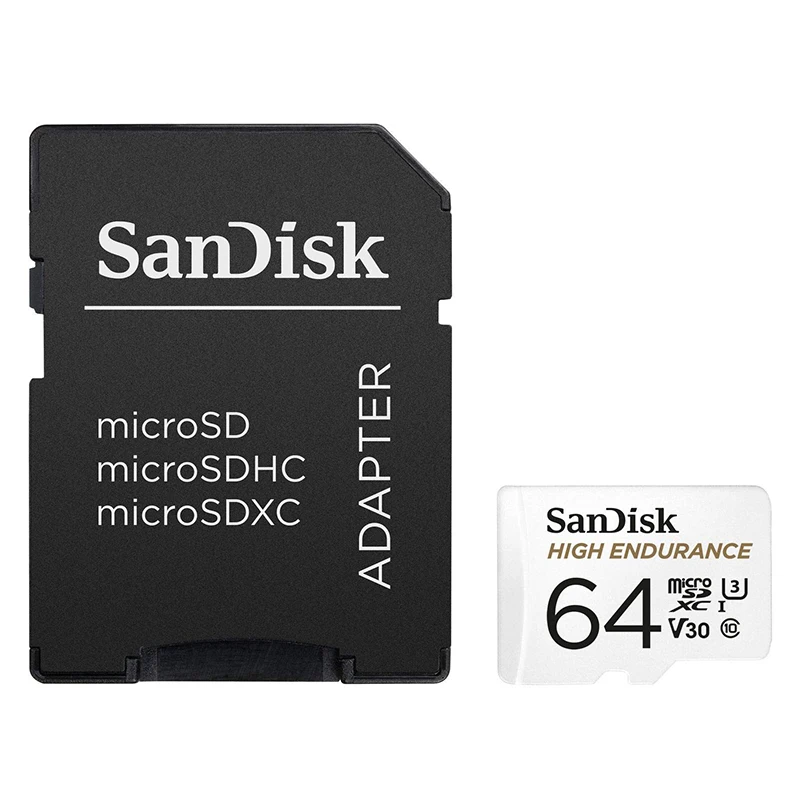 SanDisk 32 Гб высокопрочная Micro SD карта 64 Гб 128 Гб карта памяти 256 ГБ TF карта C10 U3 V30 4K UHD для видеорегистратора/мониторинга 100 МБ/с./с