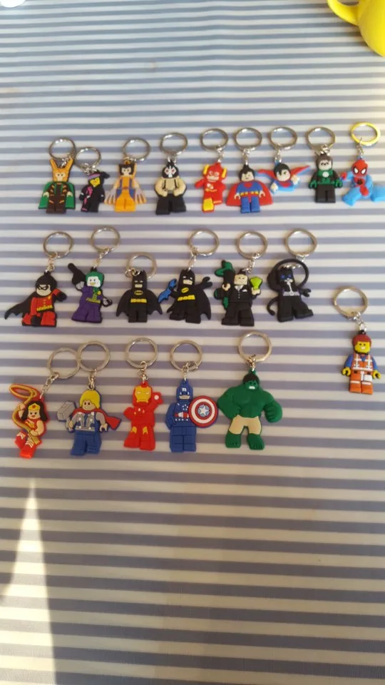 21 стиль, 500 шт, супер герой, Супермен, Человек-паук, ПВХ, мультяшная фигурка, брелок для ключей, аниме, Бэтмен, Халк, брелок, держатель, детский подарок