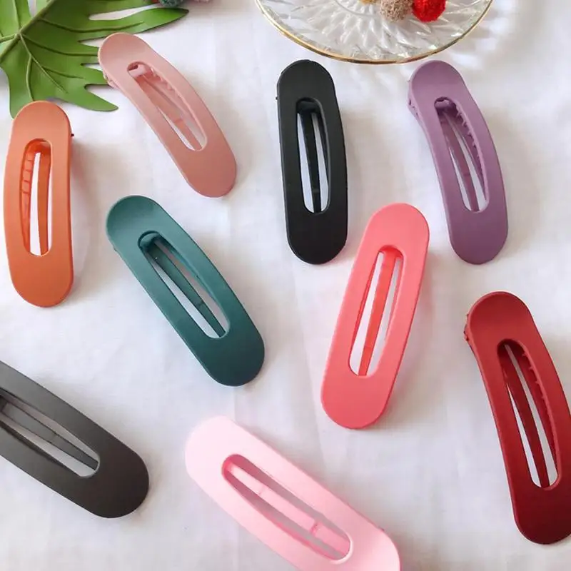 

Cute Candy Color Scrub Matte Hair Clips Waterdrop Barrettes Girls Hair Pins Colorful Headbands For Kids Hair Styling Accessories