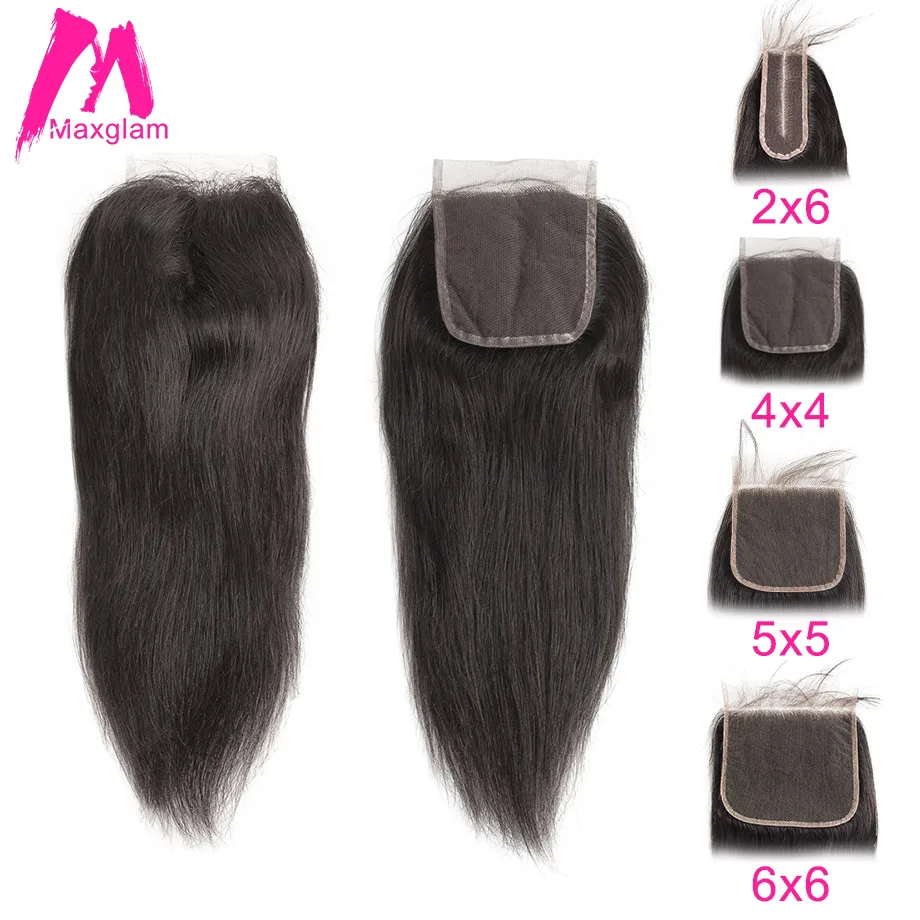 

Brazilian Human Hair Lace Closure Straight 5x5 6x6 2x6 4x4 Lace Closure With Pre Plucked Baby Hair Bleached Knot Free Shipping