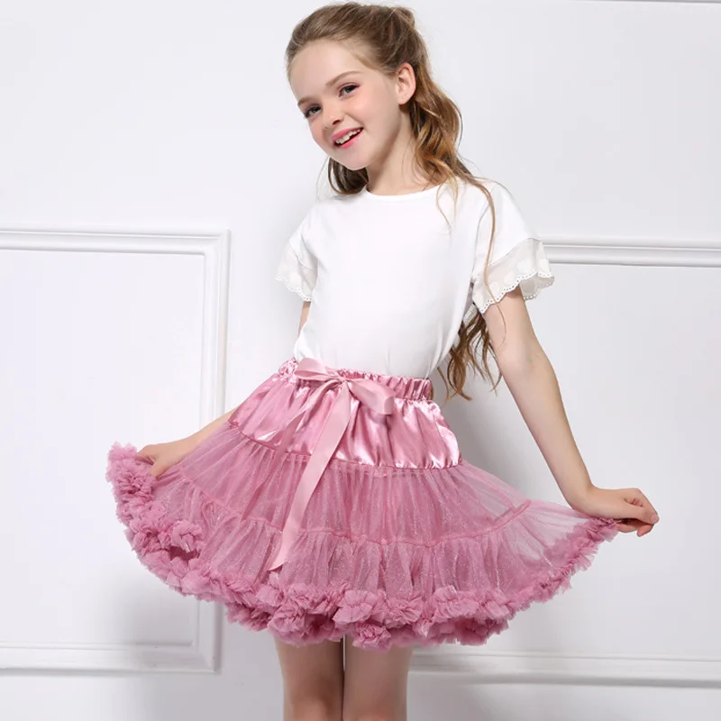Модная одежда для детей, Детская мода платье принцессы для девочек вечерние танцевальная балетная Многослойная Тюль-юбки TULLE Юбка для маленьких девочек детская юбка-американка для маленьких девочек одежда для детей платья-пачки - Цвет: 19