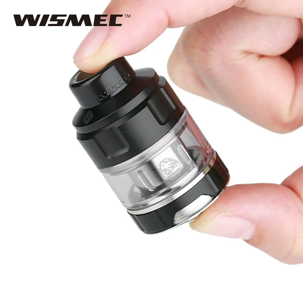Original WISMEC Gnome Evo Subohm Tank Atomizer 4ml/2ml Capacity with WM01 Single Coil Best for RAVAGE230 MOD WISMEC Vape Tank Original WISMEC Gnome Evo Subohm Tank Atomizer 4ml/2ml Capacity with WM01 Single Coil Best for RAVAGE230 MOD WISMEC Vape Tank
