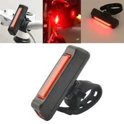 USB Перезаряжаемые велосипед свет заднего безопасности хвост светло-красный Лидер продаж