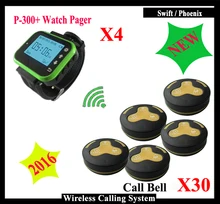 433mhz queue calling system with Smart Wrist Watch K-300plus Pager watch And Transmitter Pager