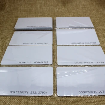 

1000pcs/Lot RFID 125Khz Card EM4100 TK4100 Smart Card ID PVC Card fit For Access Control Time Attendance