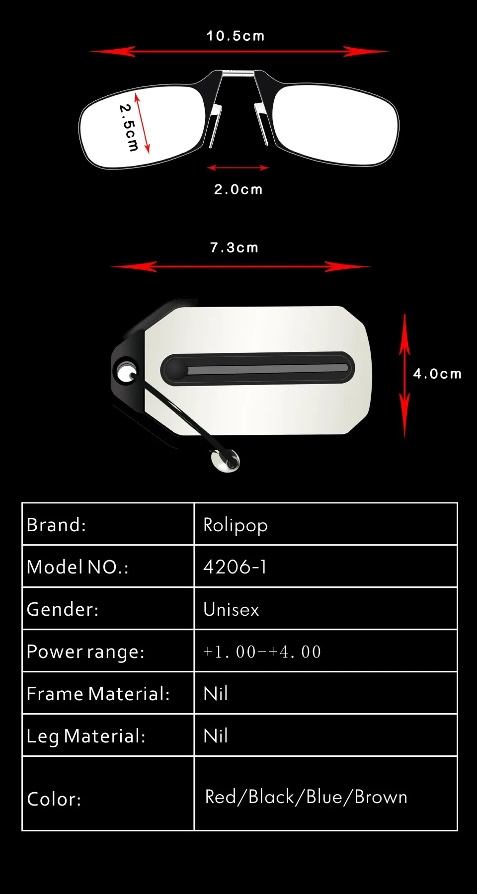 Reading Glasses Carry The Key Chain