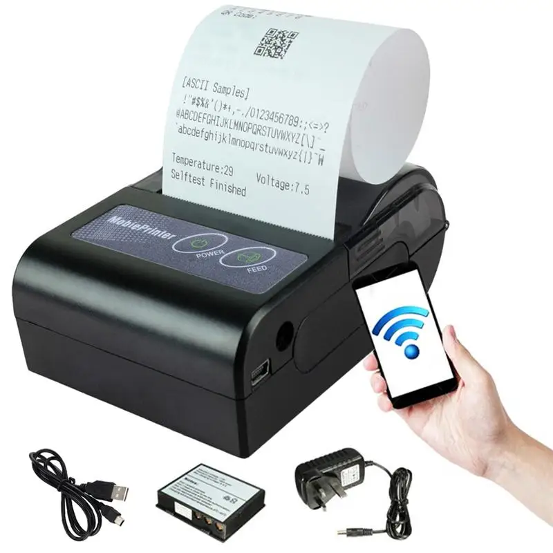 Brand New 90mm/sec 203*203DPI 58 Portable Mini Bluetooth Wireless