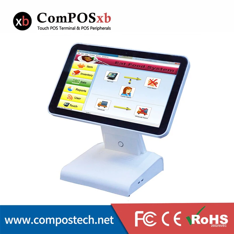 

new listing cash register 15.6 inch pos touch all in one pc for restauran pos system with camera