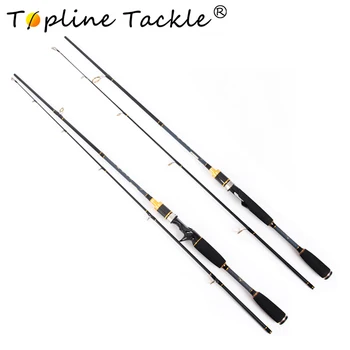 

TopLine Tackle lure fishing rod mini light pole travel fishing carbon super hard set stream hand carbon fiber fishing rod 1.8m