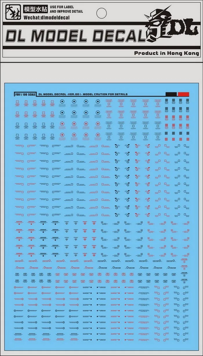 DL Generic Gundam Модель наклейка VER. C001+ 002+ 011 общая система предупреждения и детали игрушки Модель Инструменты