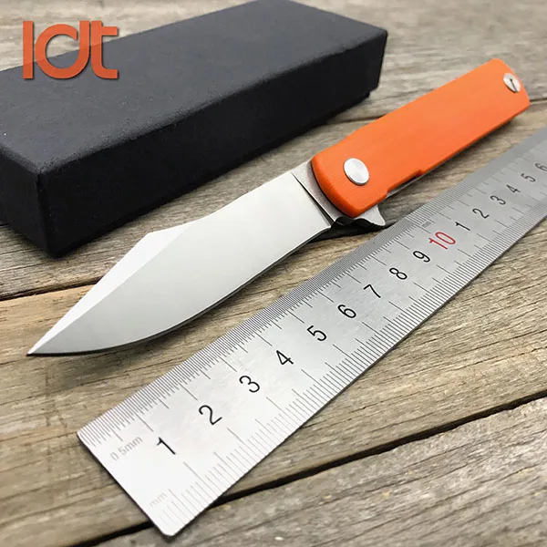 LDT Zebra MS3 складной нож 9Cr8Mov лезвие G10 ручка MS2 Тактический нож выживания охотничьи карманные походные ножи Открытый EDC инструменты - Цвет: Orange G10