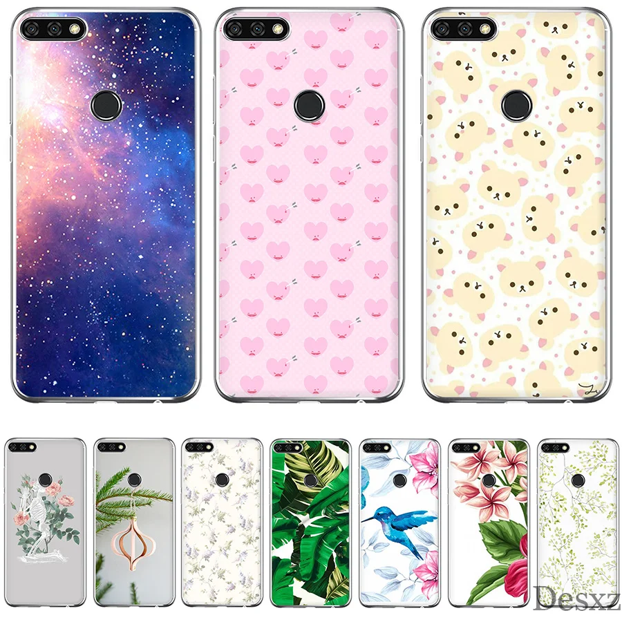 Gerleek Flamingo Flower Pattern Hard Cover For Huawei Honor Play 10 9 8 7X 8X Lite 7A 7C 8C Note 6A 6C Case Bag | Мобильные телефоны
