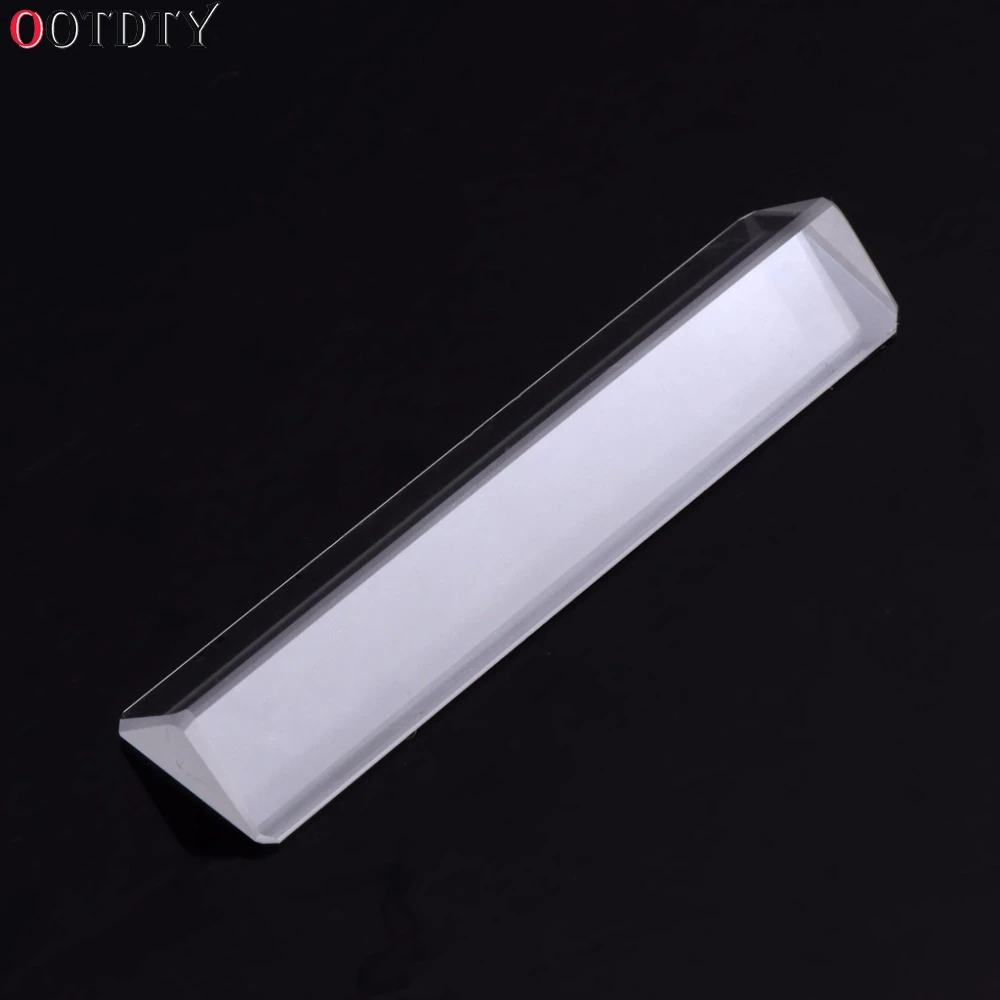 OOTDTY K9 Optical Glass Right Angle Reflecting Triangular Prism For Teaching Light Spectrum