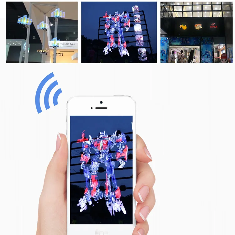 Xintai Touch голограмма вентилятор с Wi Fi управлением 3D Голограмма рекламный дисплей