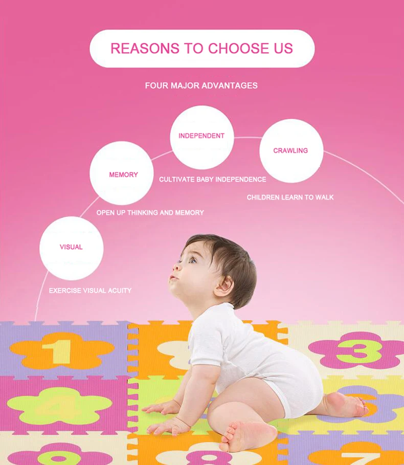 4 baby mats floor
