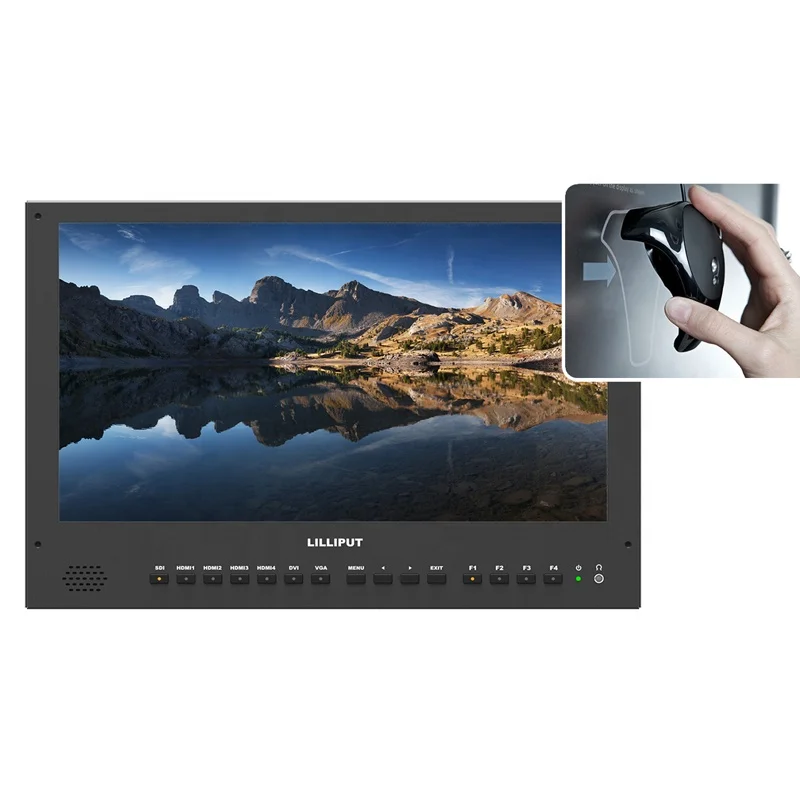 LILLIPUT Новый 15 6 дюймовый экран 3840x2160 4x4K HDMI 3G SDI Радионяня и выход с HDR 3D LUT Цветовая