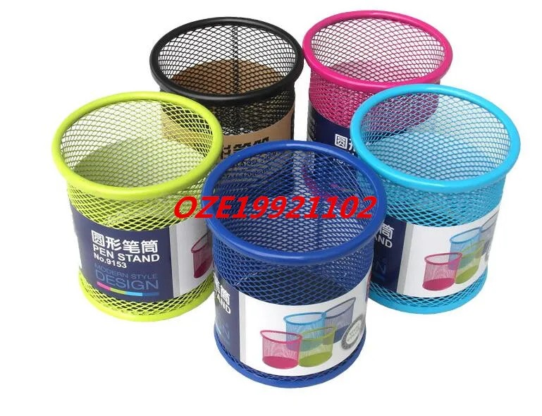 9cm Dia Cylinder Shaped Pen Holder Container Desktop Decor Stationery