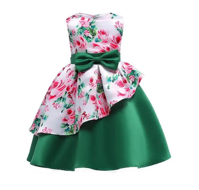 YWHUANSEN/нарядный костюм для девочек шелковое платье с вышивкой платье принцессы для свадьбы, детские платья Рождественская одежда для маленьких девочек - Цвет: 12